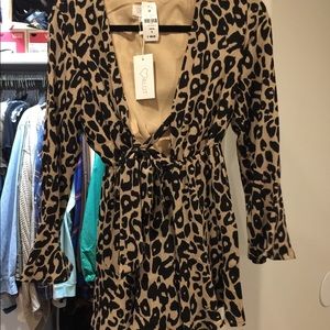 cheetah print romper